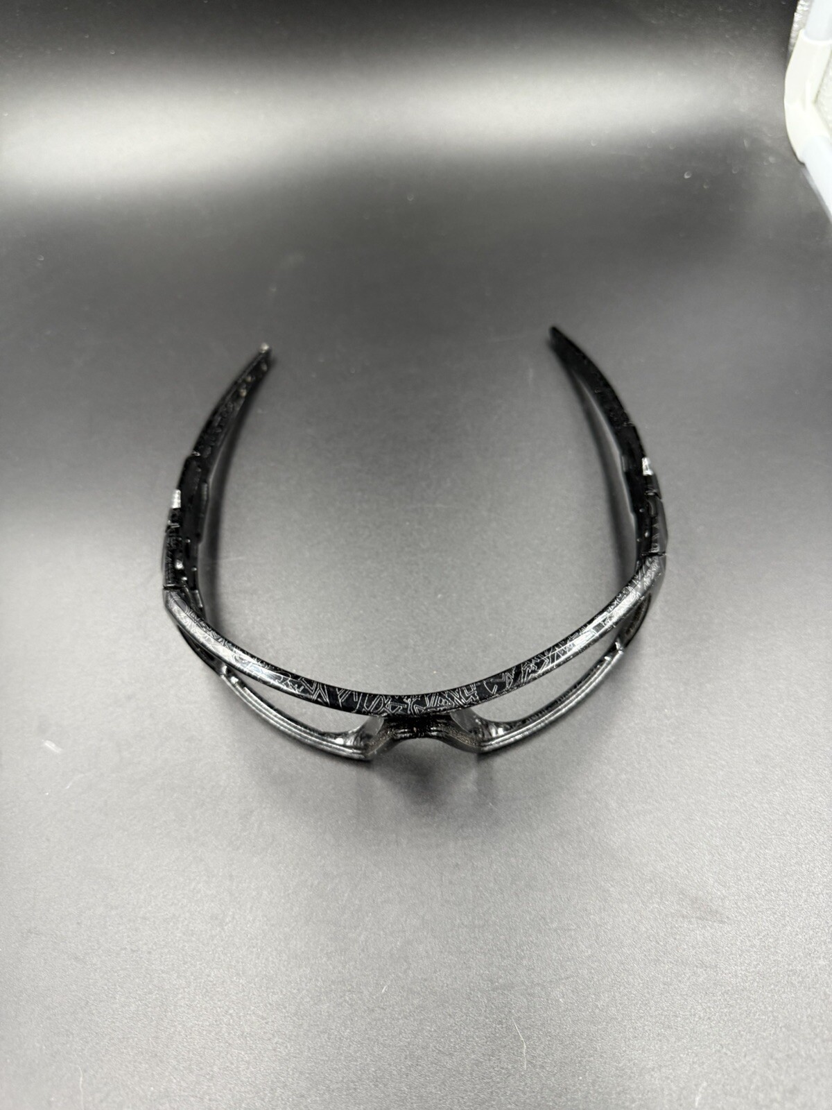 Oakley Oil Rig II Polished Black w/Silver Ghost Text Frame