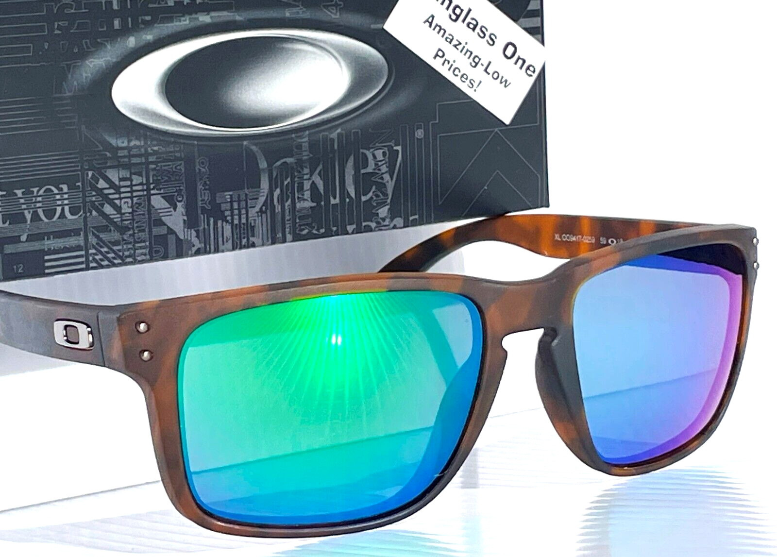 NEW Oakley HOLBROOK XL Matte Tortoise POLARIZED Galaxy Jade Lens Sunglass 9417