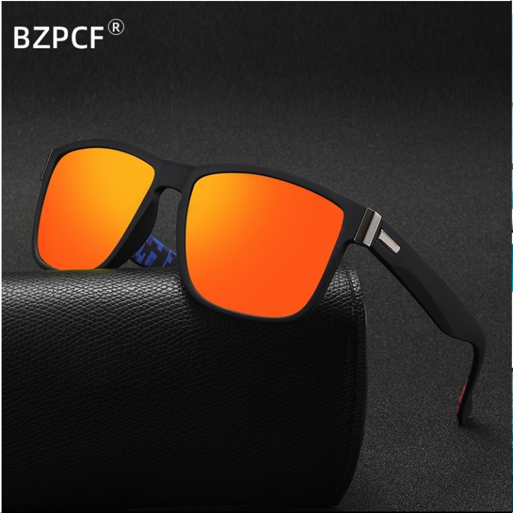 Men Women Tinted Myopia Nearsighted Glasses Square Frame Sunglasses -0.5 to -6.0