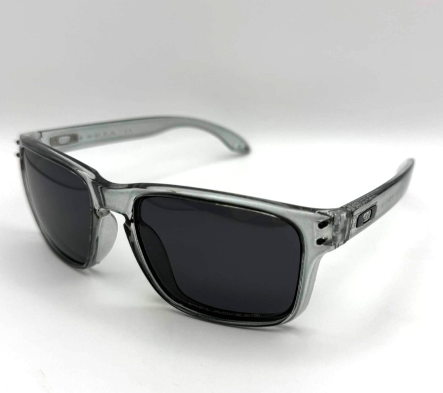 Oakley Holbrook Sunglasses Gray Frame Black Lens With Box, Case, & Accessories