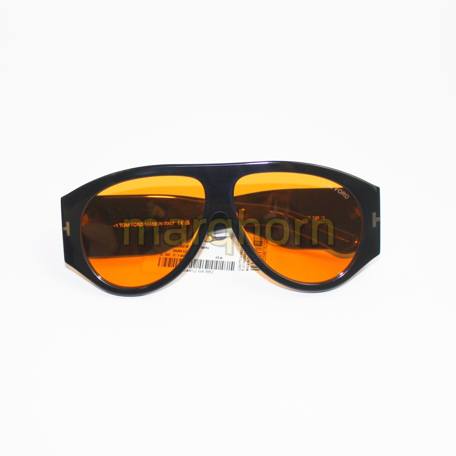 Tom Ford Broson Sunglasses TF1044 Black/Orange 60-12-140mm With Case New