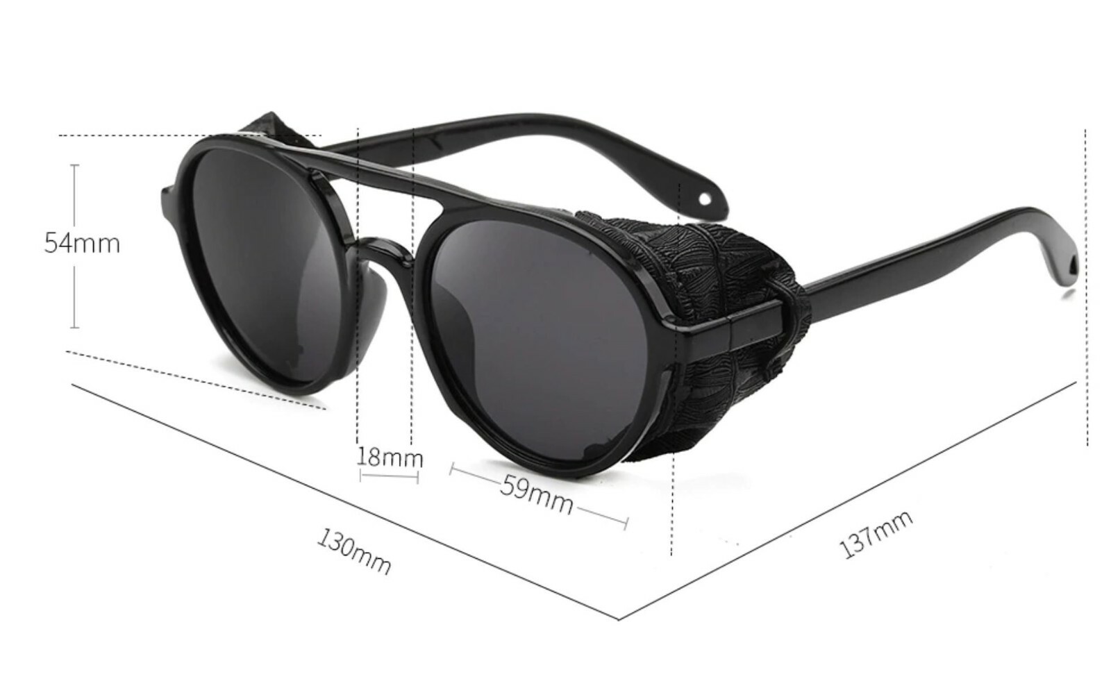 Safety Sunglasses Reduce Reflection Circle Lens Shield Sun Protection UV400 2026