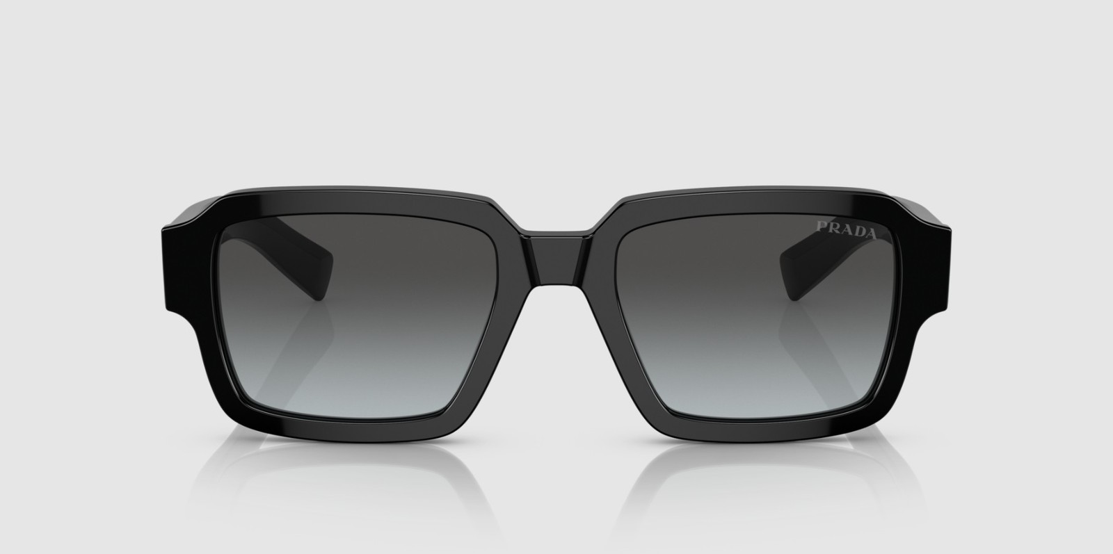 PRADA PR 02ZSF 1AB06T Black Graphite Sfumato Cristallo 54 mm Men’s Sunglasses