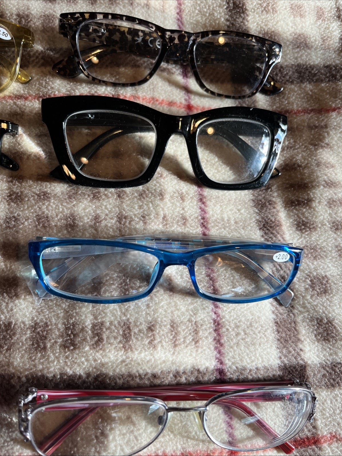 20x Pc Glasses Lot Eyeglasses Black Brown Tortoise Plastic Eyewear Frames Bundle