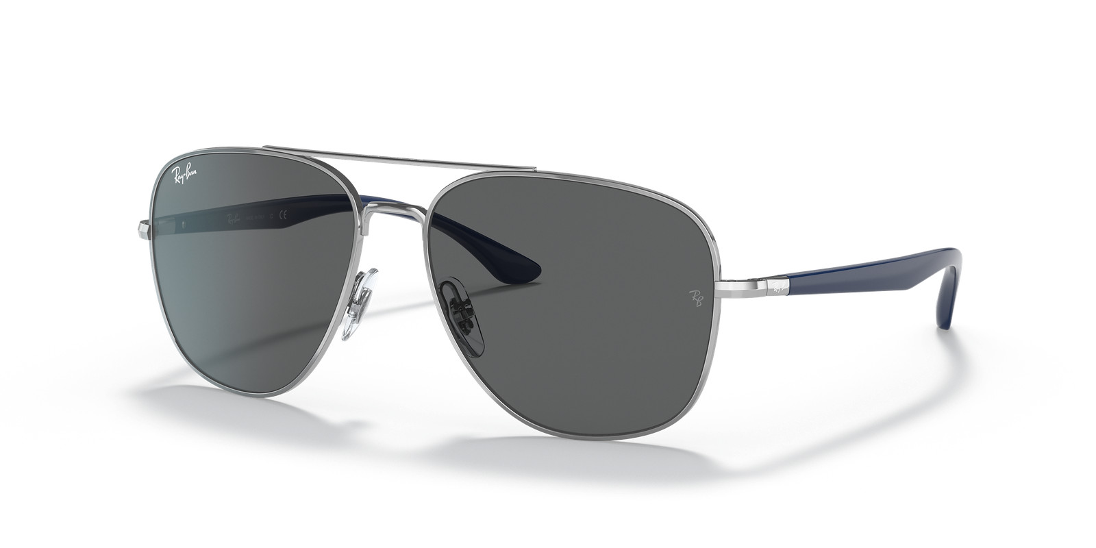 Ray-Ban RB3683 Polished Silver/Dark Grey 56 mm Sunglasses RB3683 003/B1 56-15