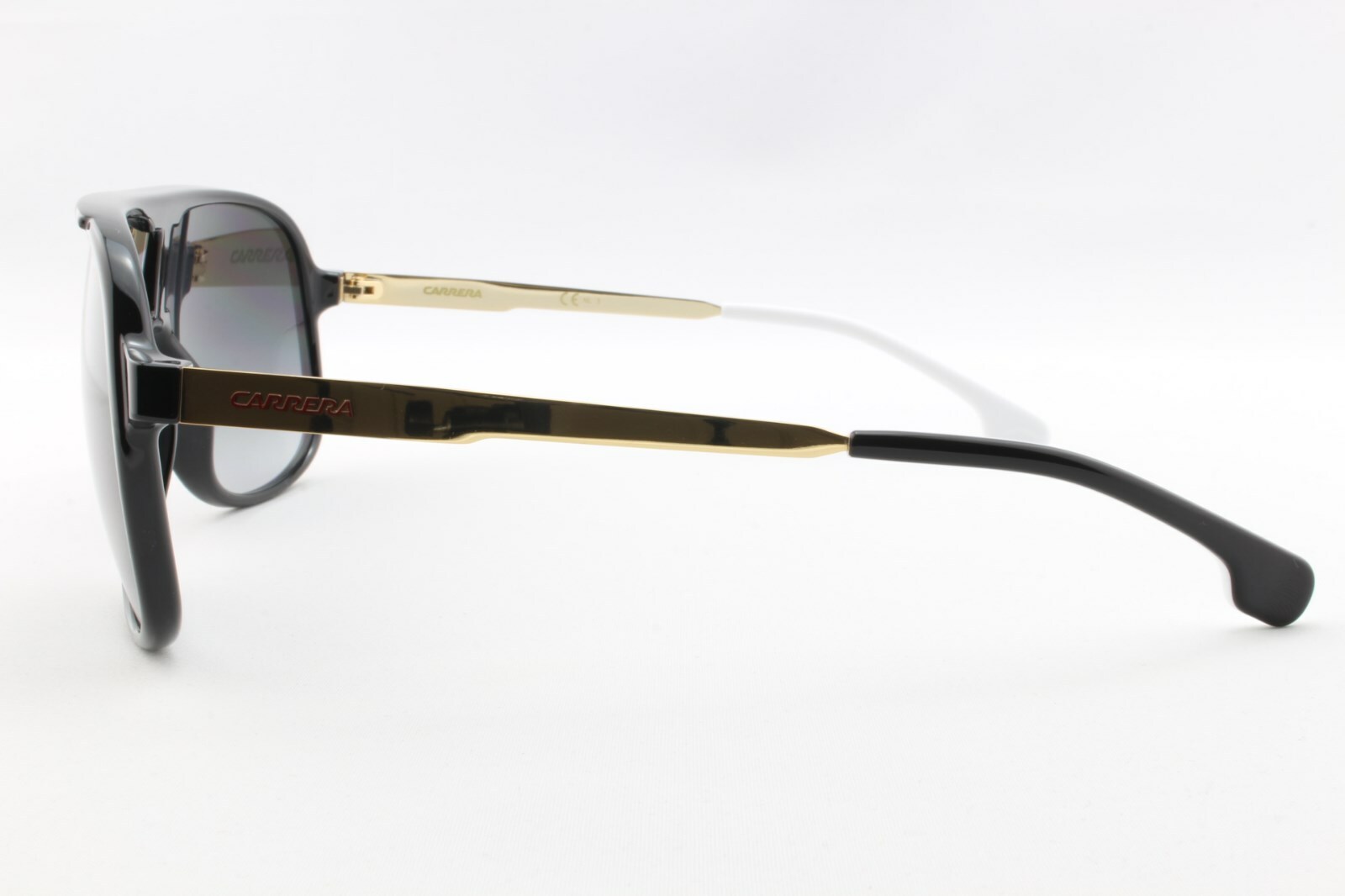 Carrera 1007/S Unisex Black Gold Metal Sunglasses Designer Retro Sports Pilot