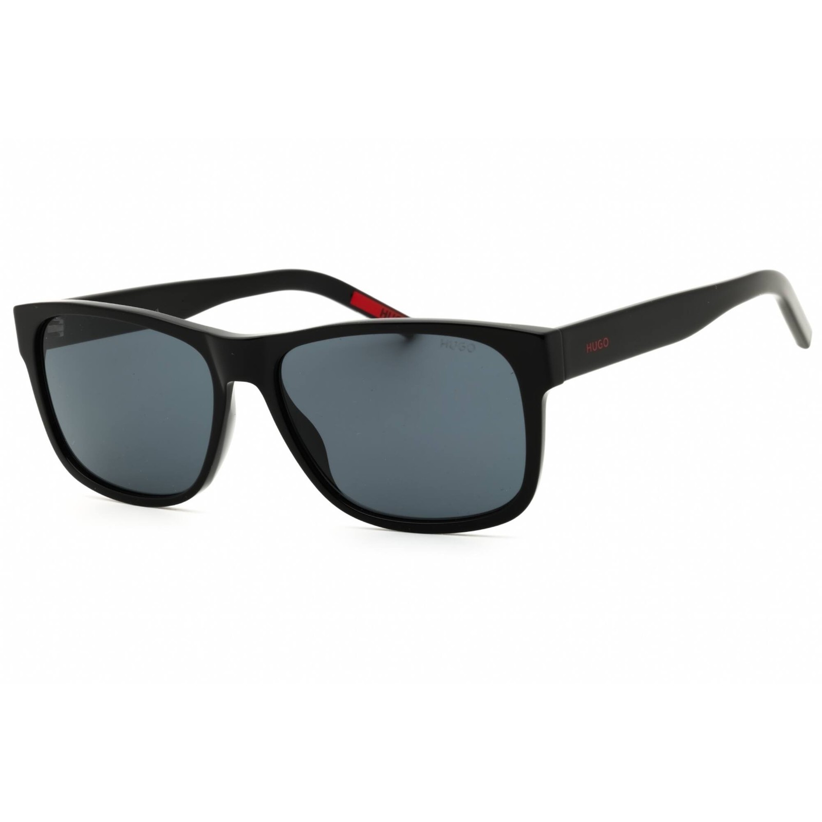 Hugo Men’s Sunglasses Rectangular Black Acetate Full Rim Frame HG 1260/S 807