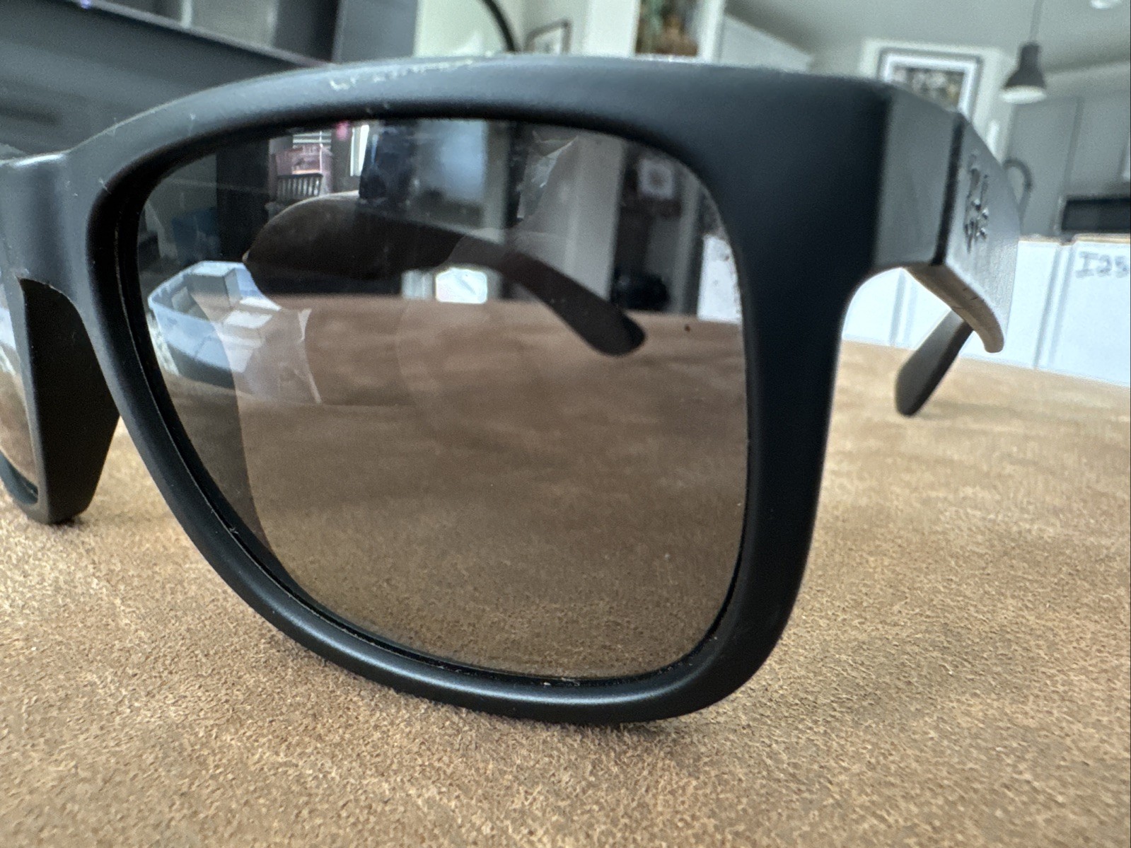 RAY BAN RB4165 622 T3 Matte Black Grey Polarized Men’s 55 mm Sunglasses #E81