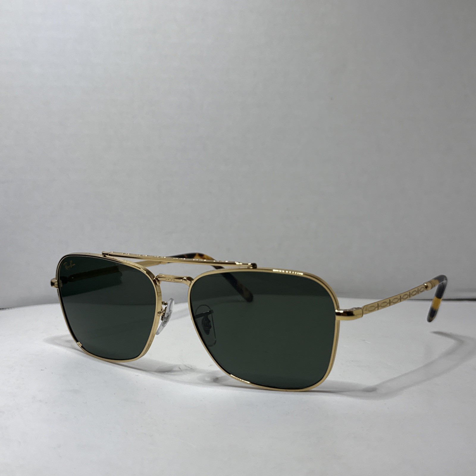 Ray-Ban New Caravan Polished Gold/Green 58 mm Sunglasses RB3636 919631 58-15 140