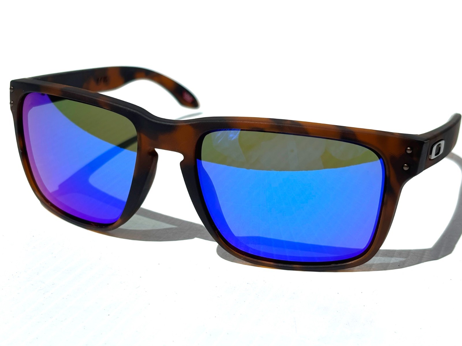 NEW Oakley HOLBROOK XL Matte Tortoise POLARIZED Galaxy Blue Sunglass 9417-02