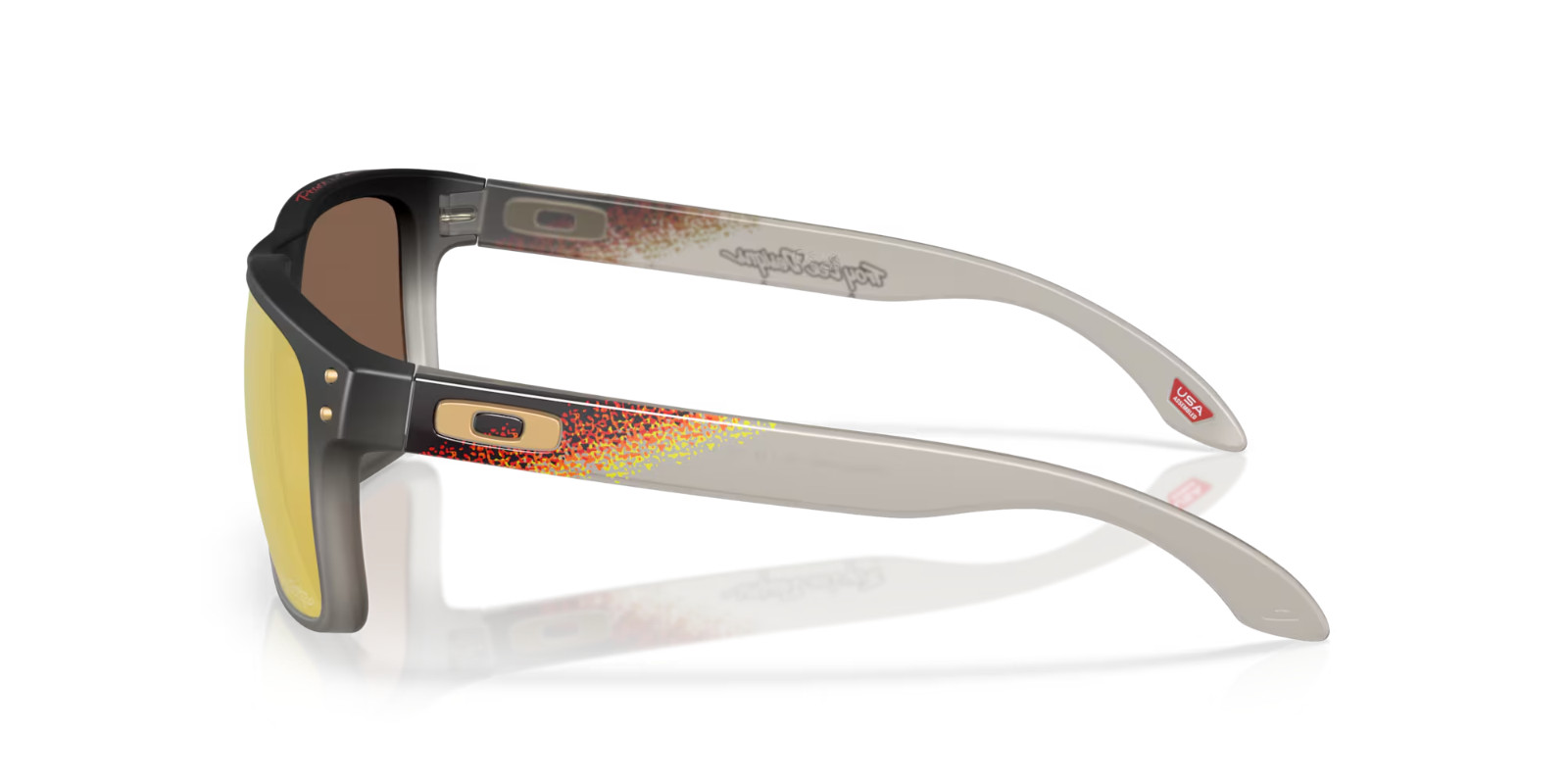 OAKLEY SUNGLASSES HOLBROOK OO9102 TLD BLACK FADE PRIZM 24K POLARIZED