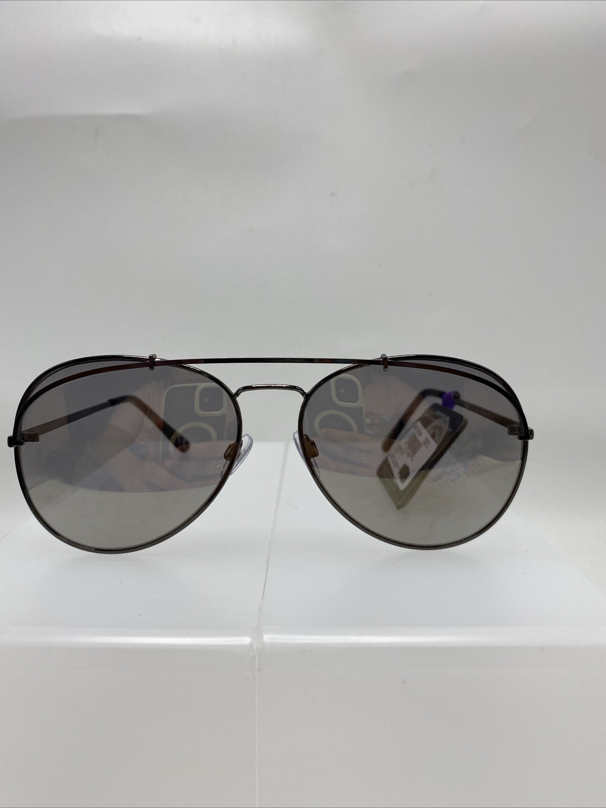 Foster Grant Aviator Sunglasses Maxblock UVA-UVB Protection Black NEW 3383