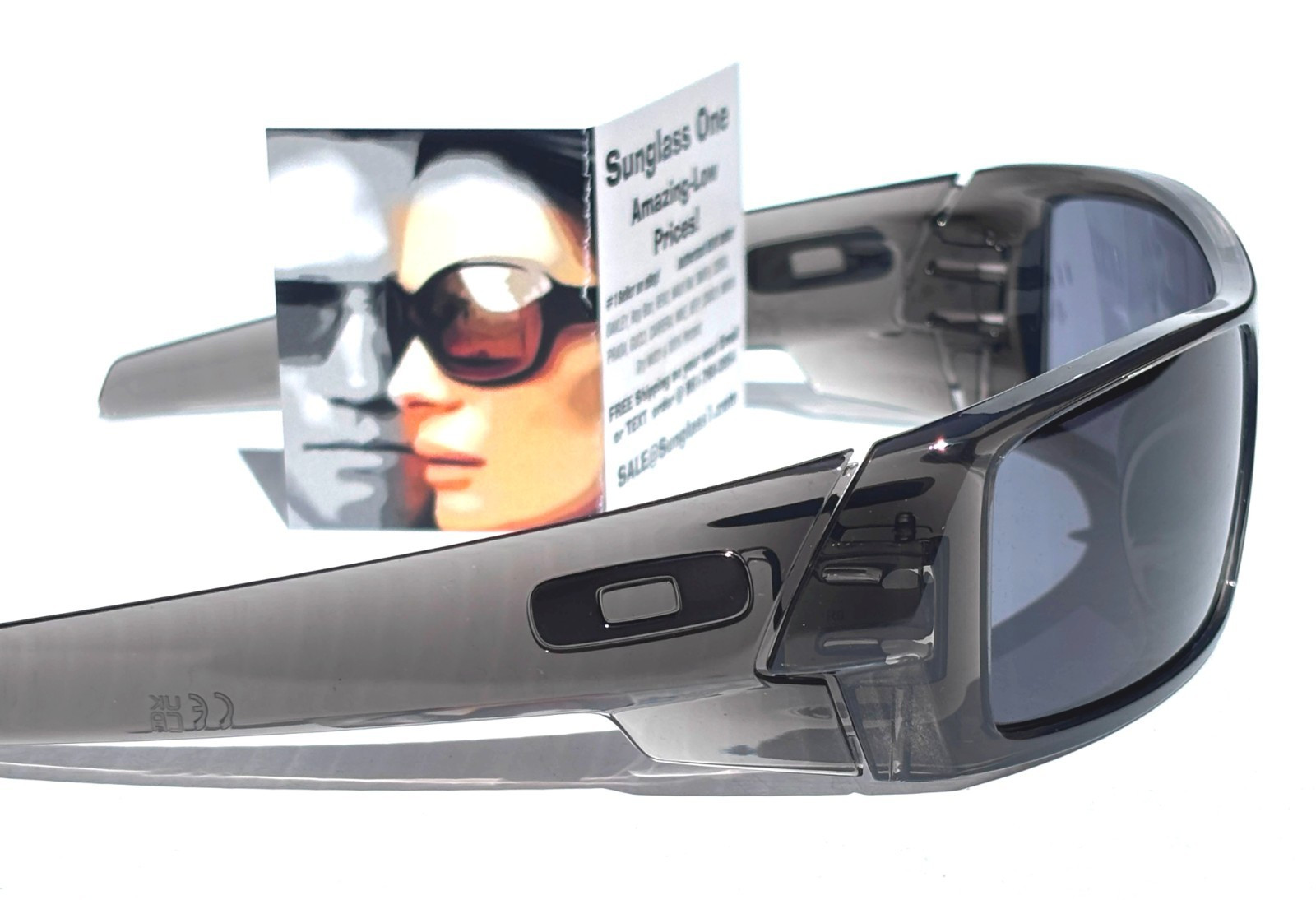 NEW Oakley GASCAN Grey Smoke Frame Grey Lens Sunglass 9014-E2