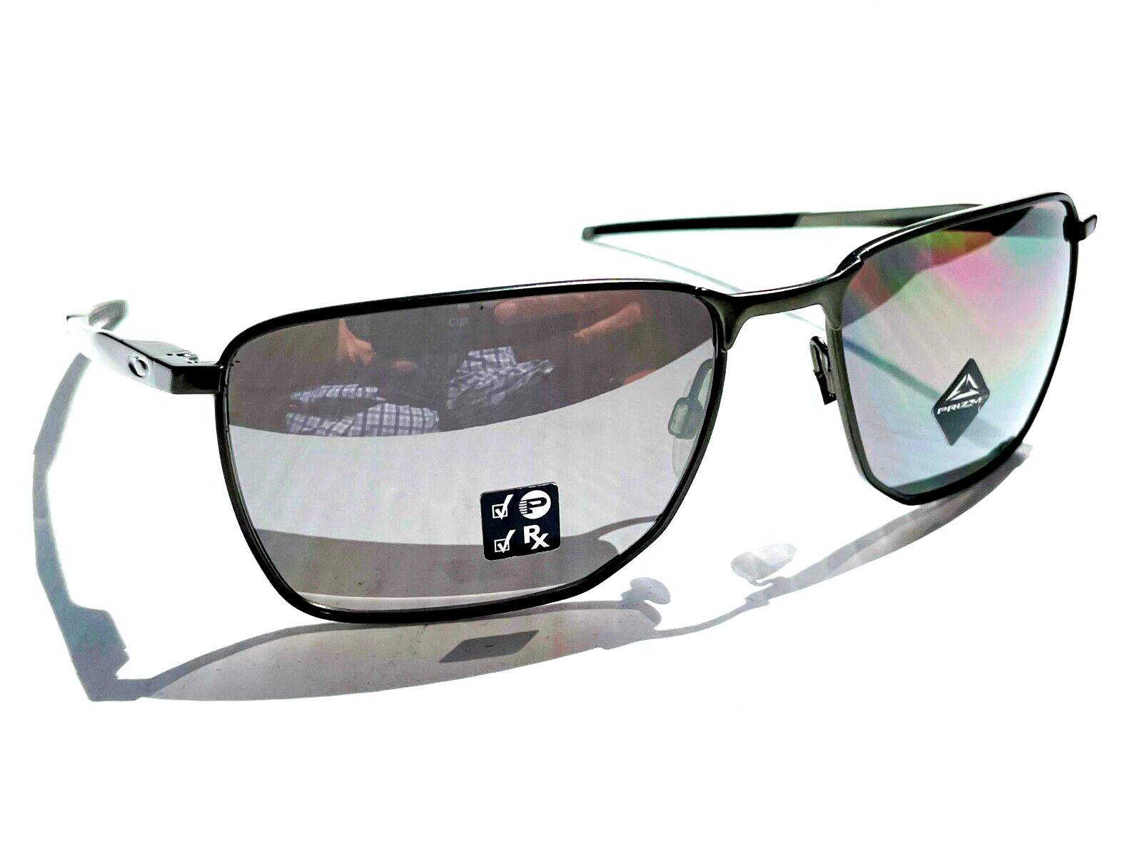 NEW* Oakley EJECTOR Carbon Metal w POLARIZED PRIZM Black Sunglass 4142-03