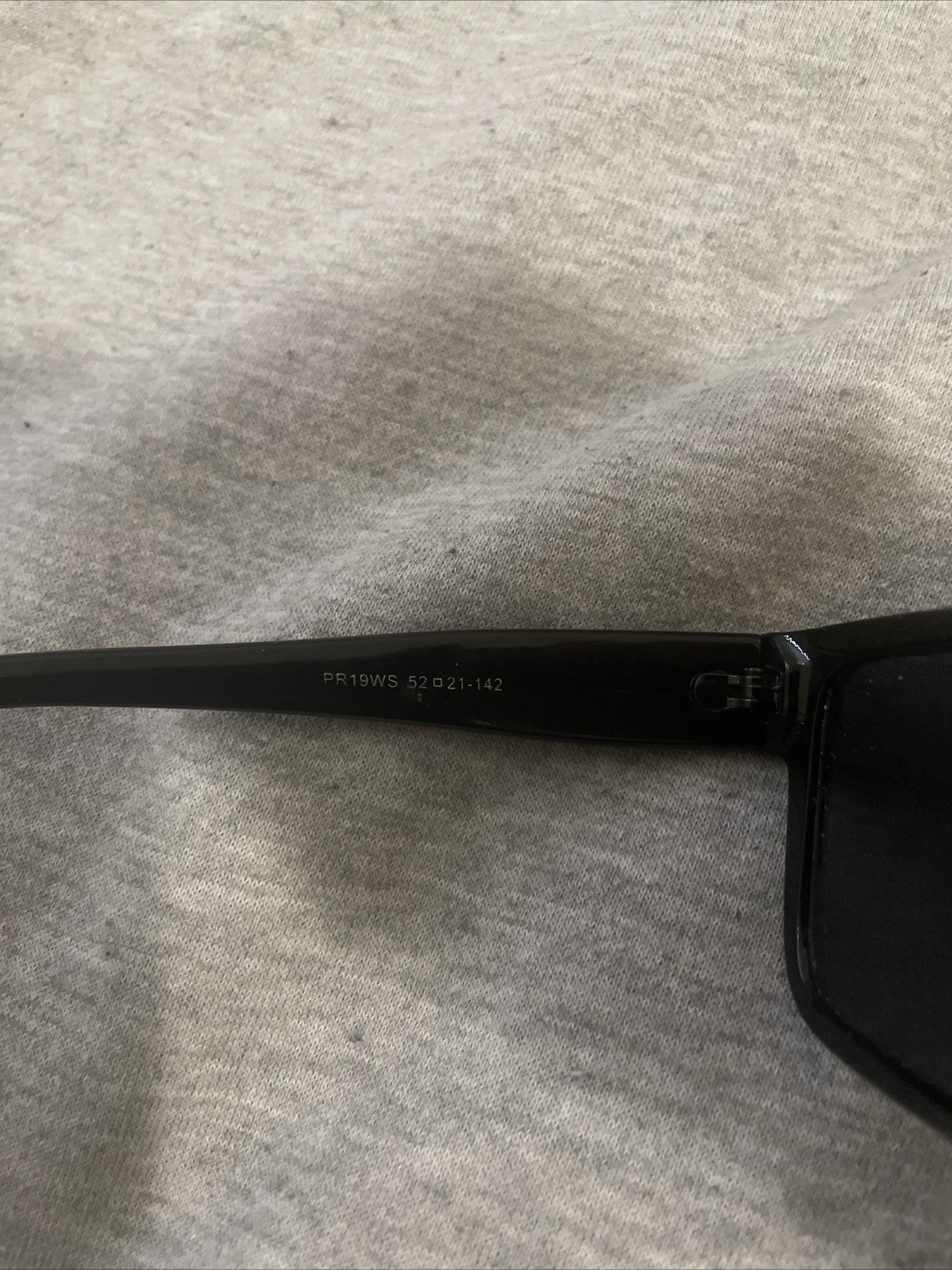 PRADA PR 27ZS Men’s Irregular Sunglasses – Black/Gray (PR 27ZS 16K08Z 54)