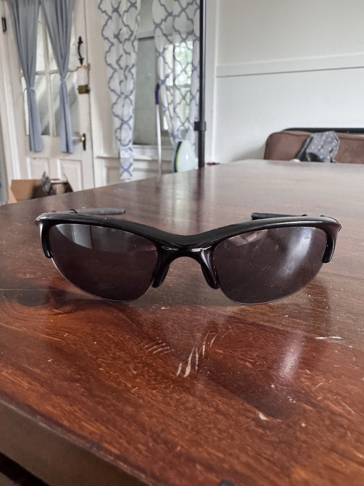 Oakley Half Jacket 1.0 Vintage Y2K Black Polished Iridium Sunglasses Made in USA