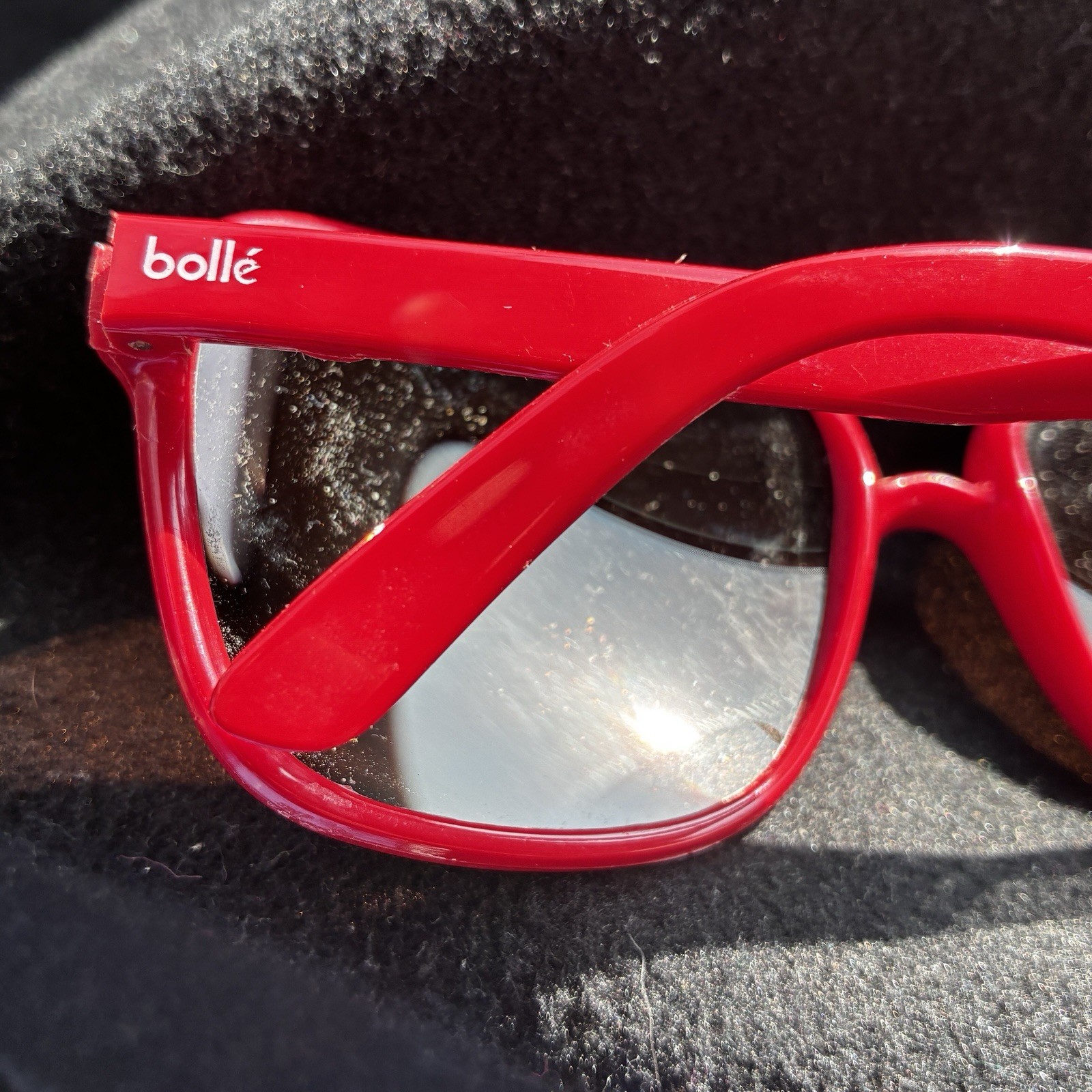 Bolle PC Sunglasses Men’s Red Plastic Made in France Frames Only