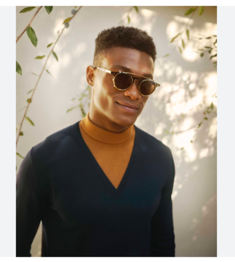 OLIVER PEOPLES TAKUMI TK-1 CLIP ON in Pewter/ Blue MSRP$277 clip on only
