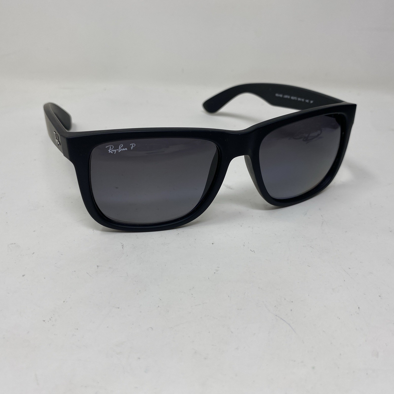 Ray-Ban RB4165 622/T3 JUSTIN MATTE BLACK 54-16 W/ Gray Polarized Lens PQ37