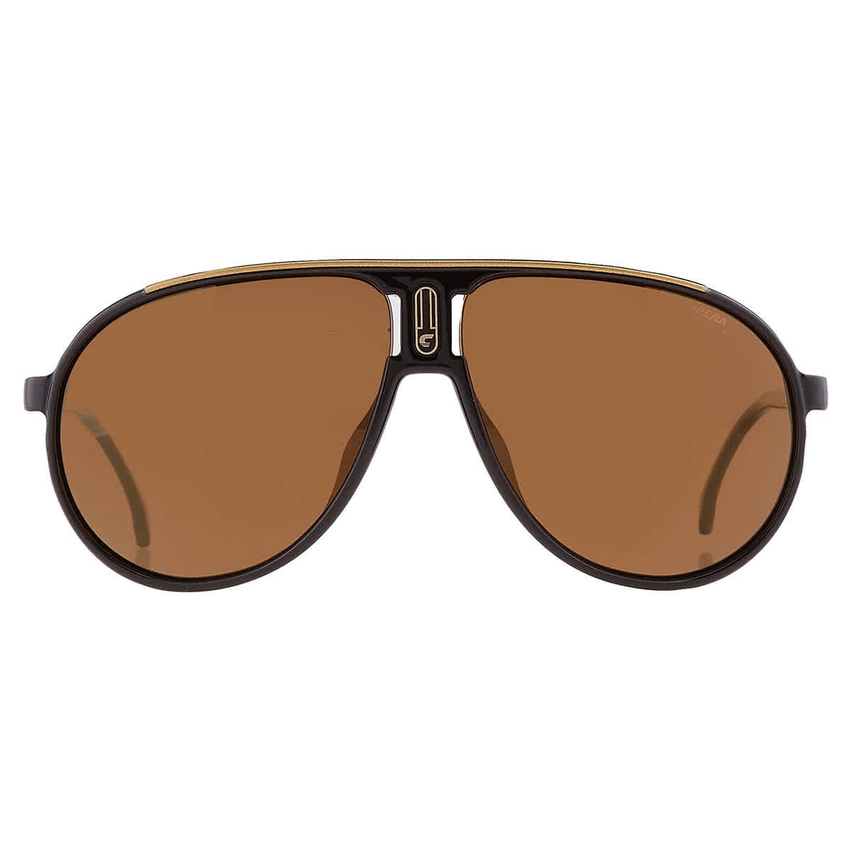 Carrera Brown Pilot Sunglasses CHAMPION65/N 02M2/YL 62 CHAMPION 65/N 02M2/YL 62