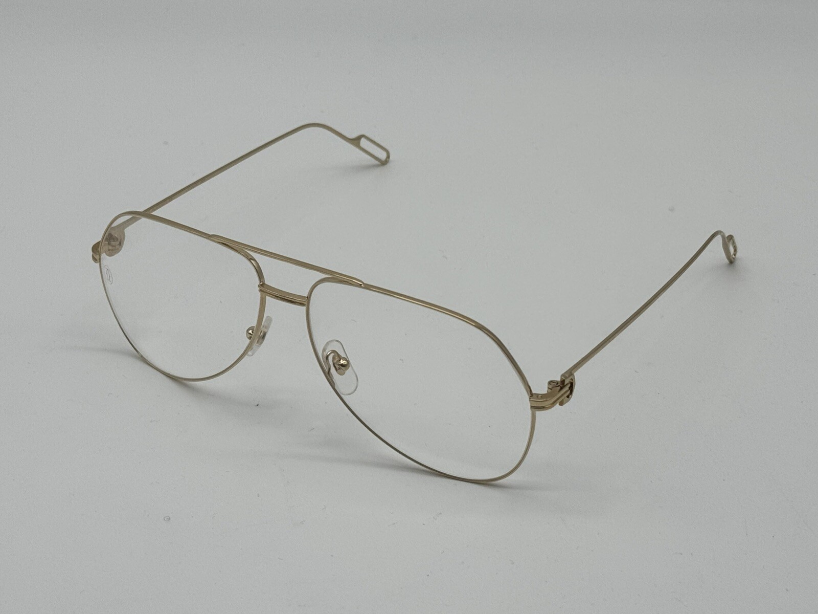 PREMIERE C DE CARTIER PILOT SHAPE GOLD EYEGLASSES CT0116O NEW 100% GENUINE $1425