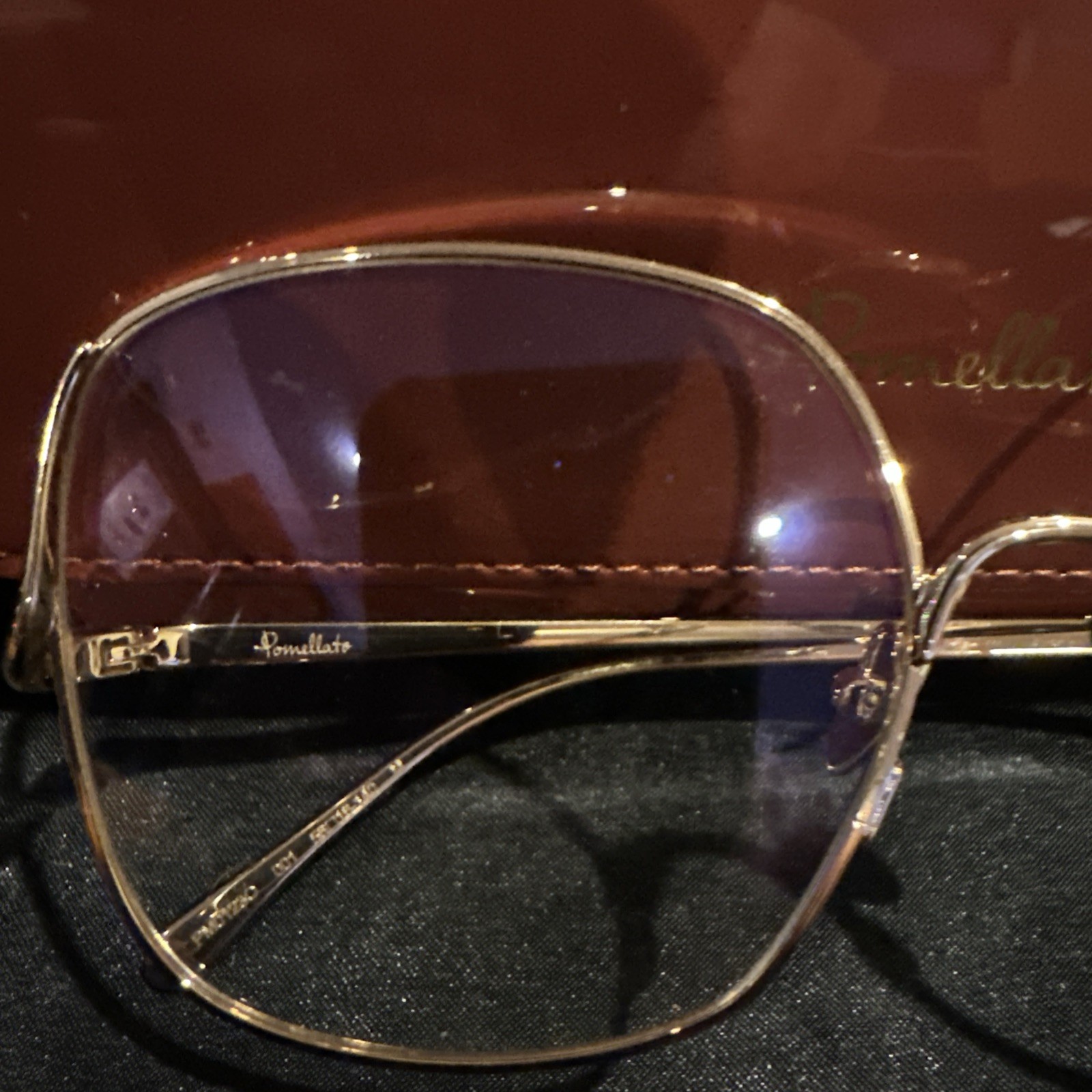 New Pomellato Women 1230 Glasses Gold MSRP $675 Brand New w/ Case sexy!!