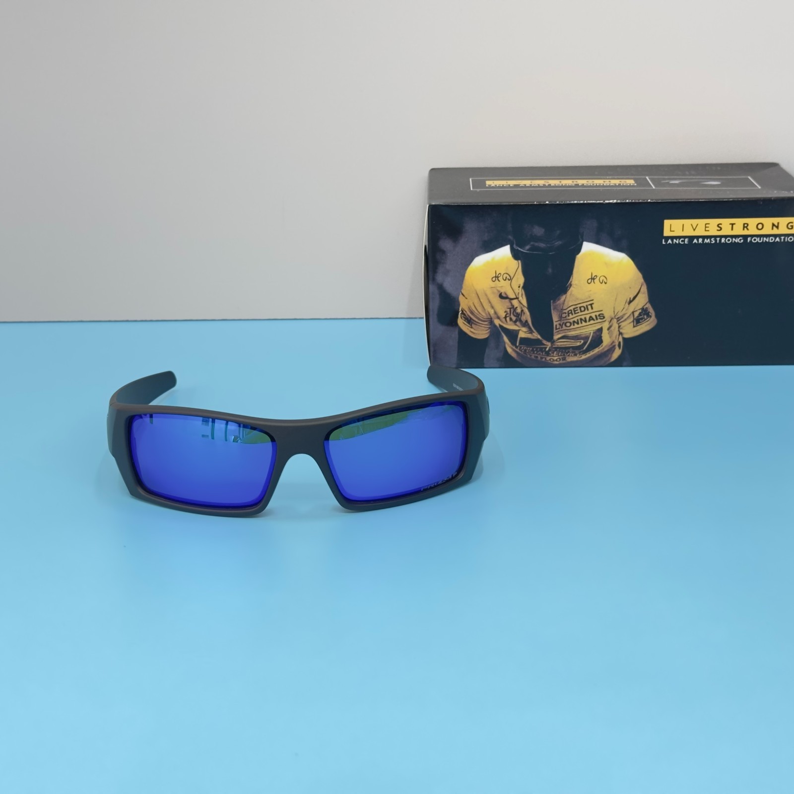 Oakley Gascan OO9014 Black Frame Prizm Sapphire Sunglasses New w/ Box