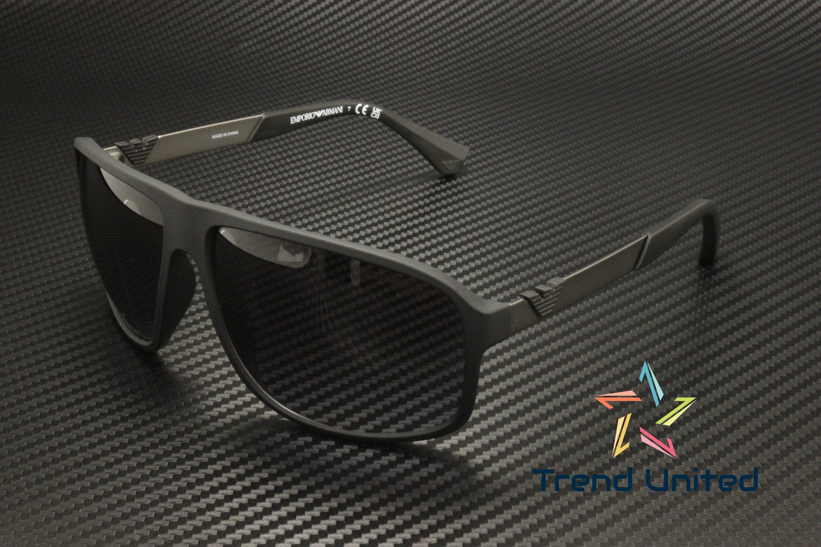 EMPORIO ARMANI EA4029 50638G Black Rubber Grey Gradient 64 mm Men’s Sunglasses