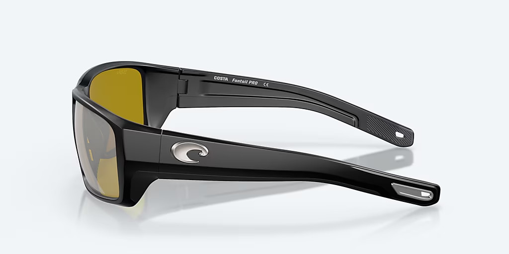 Costa Del Mar FANTAIL PRO POLARIZED Sunglasses Matte Black / Sunrise Silver 580G