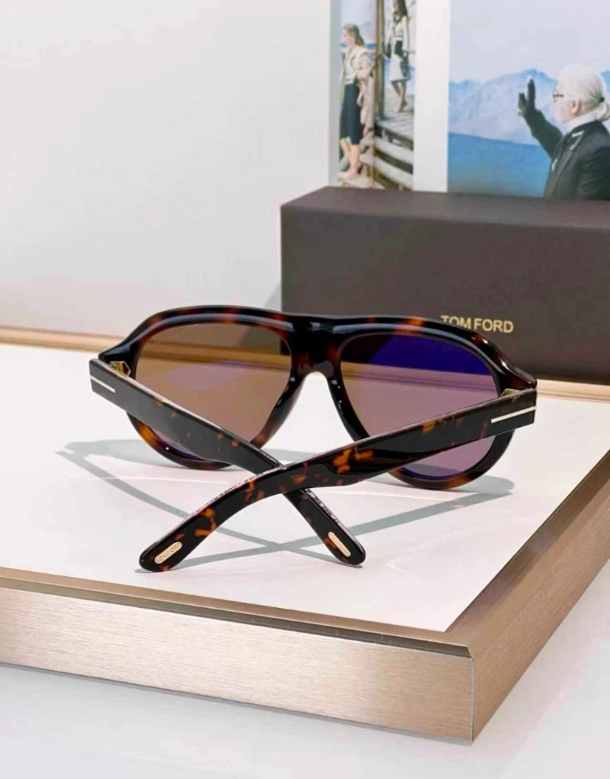 Tom Ford Icon Collection Sunglasses FT1225 Dark Havana/Brown 59-16-145mm
