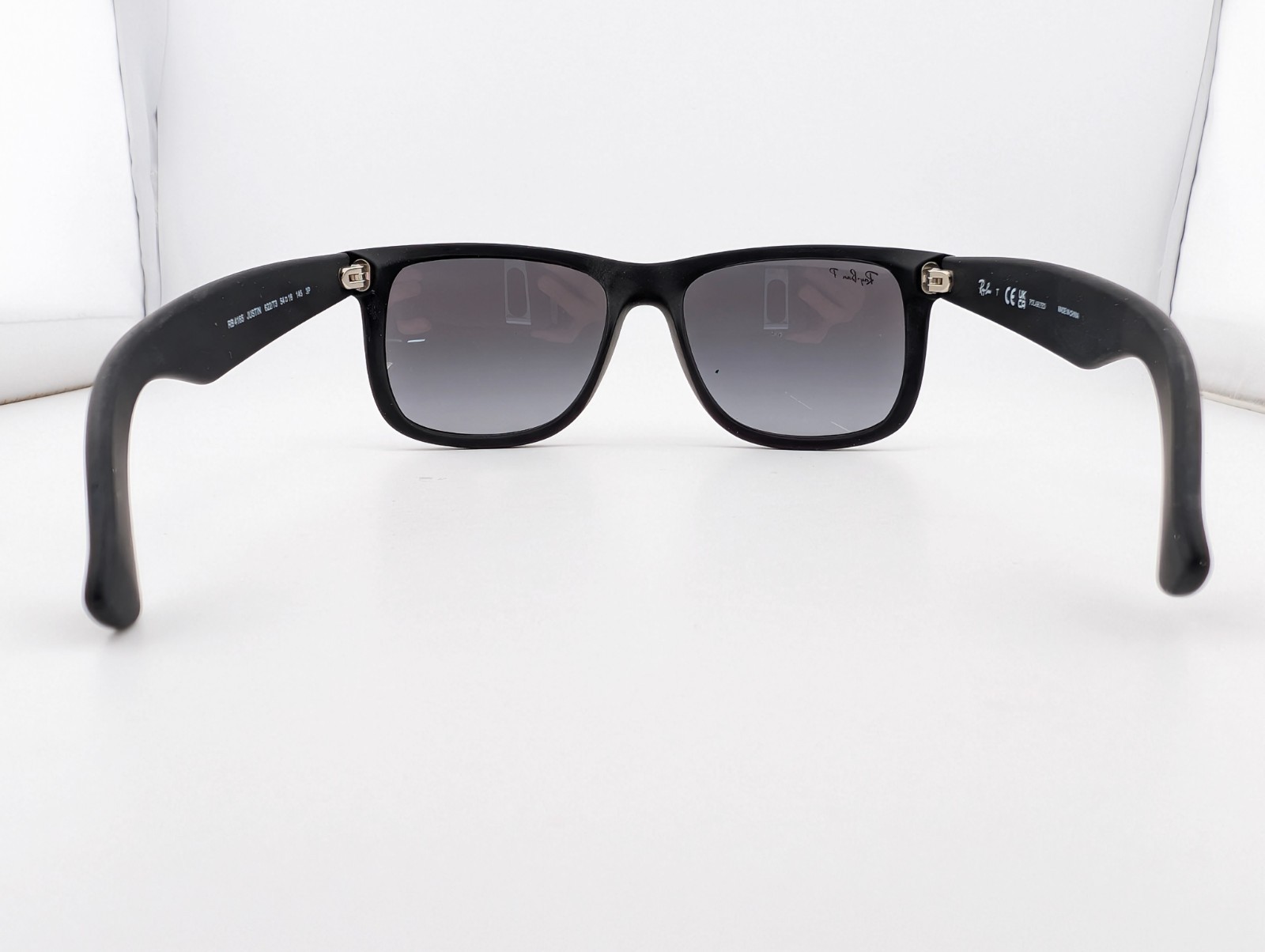 Ray-Ban Sunglasses, Polarized Lenses, Justin RB 4165 622/T3 Matte Blk, 54-16-145