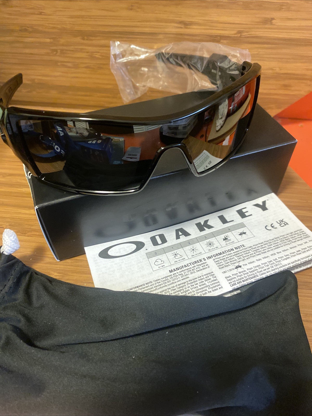 Oakley Men’s Oil Rig 50mm Polished Black Polarized Sunglasses OO9081-26-203