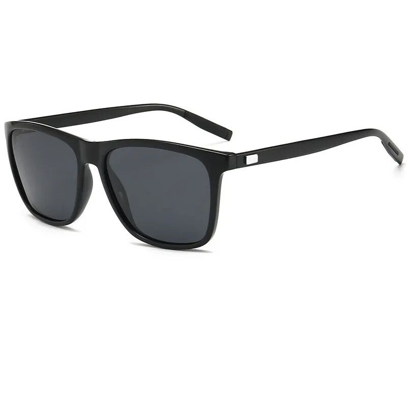Square Polarized Mirror Vintage Sport Sunglasses for Men Women UV400 Protection