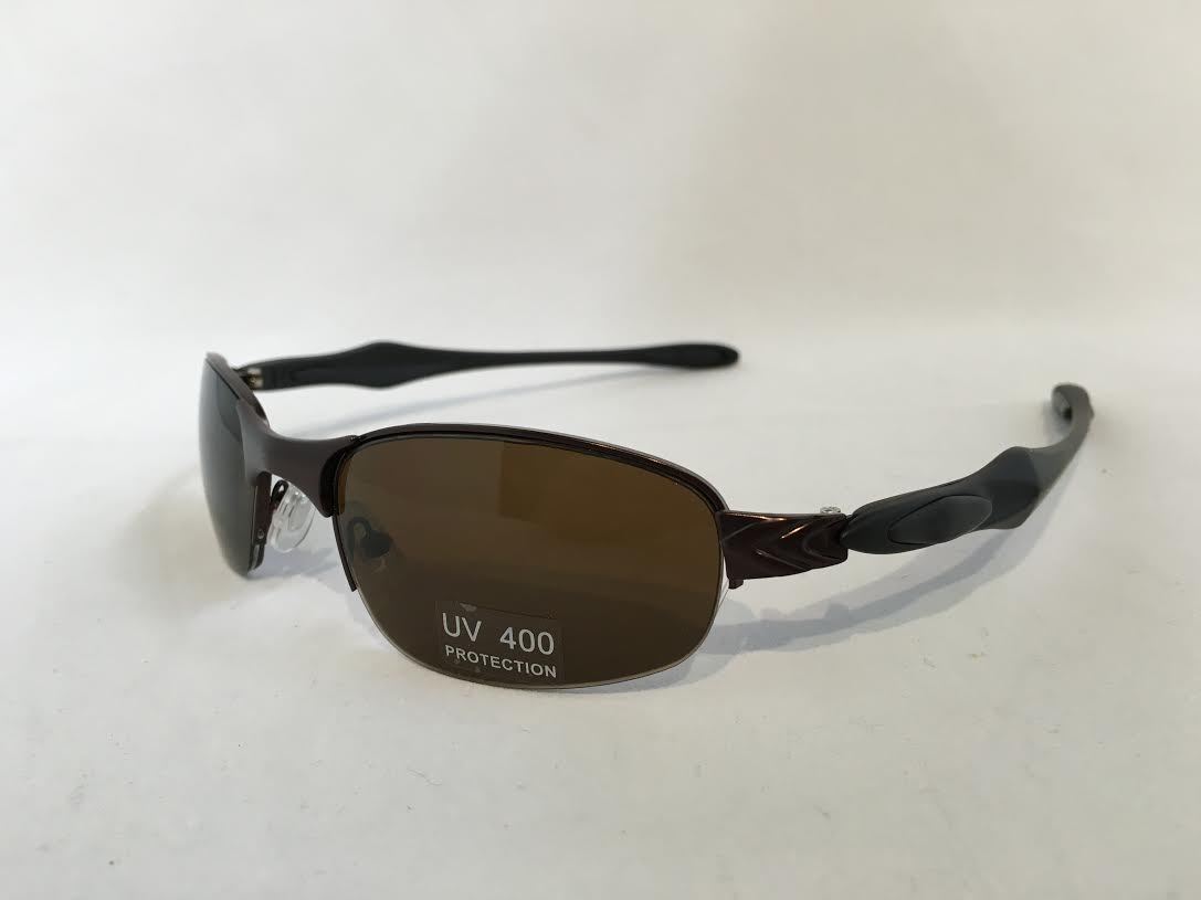 E1045 SEMI RIMLESS METAL SPORTS SUNGLASSES Wholesale 12 Pair