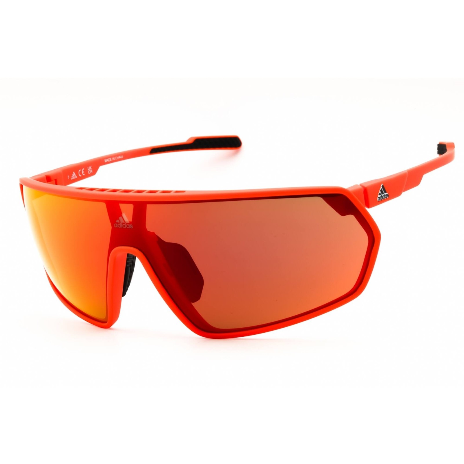 Adidas Unisex Sunglasses Matte Orange Sport Wraparound Full Rim Frame SP0088 43L