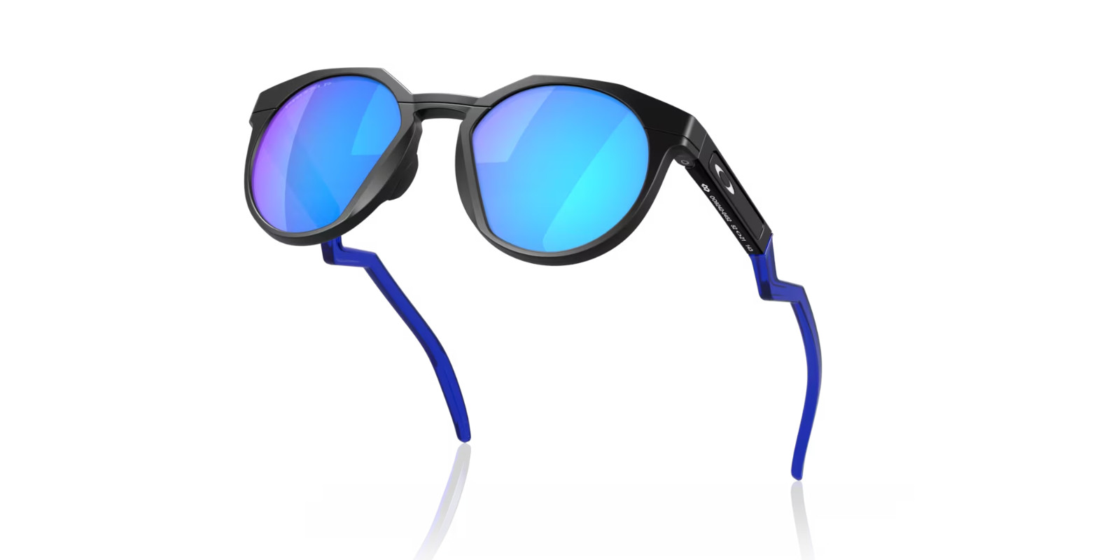 Oakley POLARIZED Sunglasses HSTN OO9242-0452 Black Frame Blue Prizm Sapphire