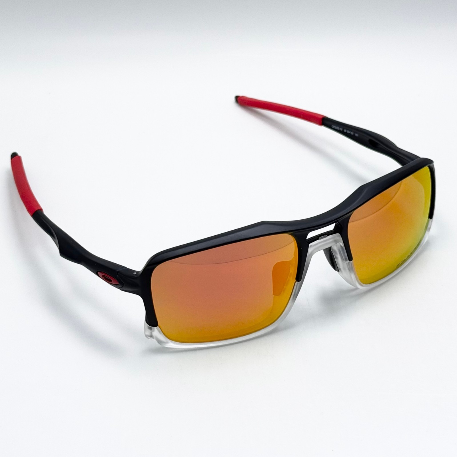 Oakley OO9266 Triggerman Matte Black Sunglasses Ruby Lens New