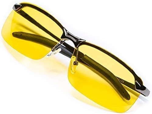 Night Driving Glasses anti Glare Polarized with Stylish Case – Night Vision/ Tac