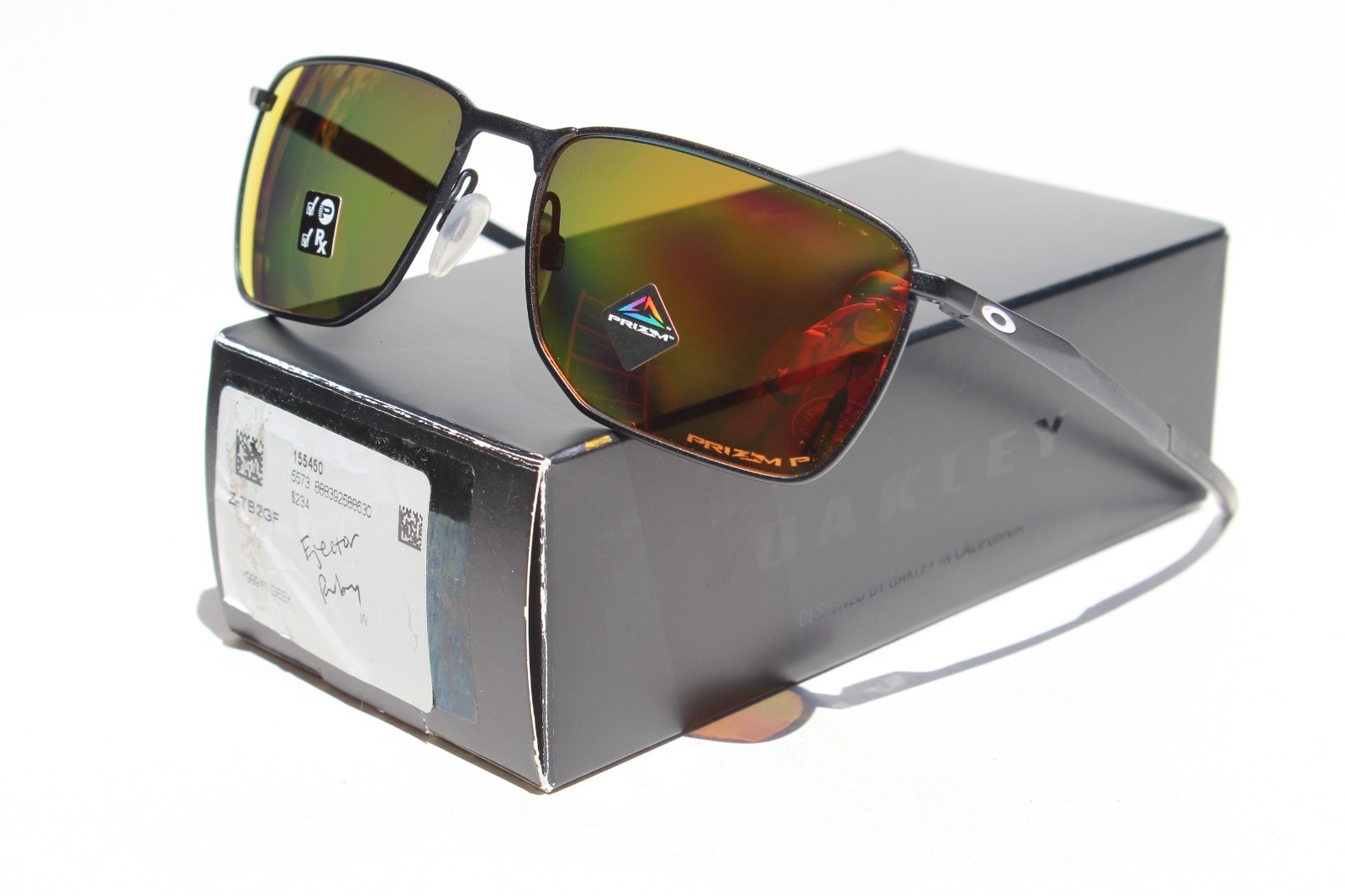 OAKLEY Ejector Sunglasses Satin Chrome/Prizm Sapphire OO4142-04 NEW