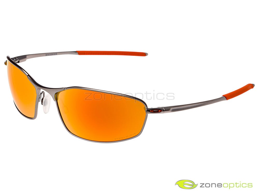 Oakley Whisker Sunglasses OO4141-0260 Matte Gunmetal/Prizm Ruby