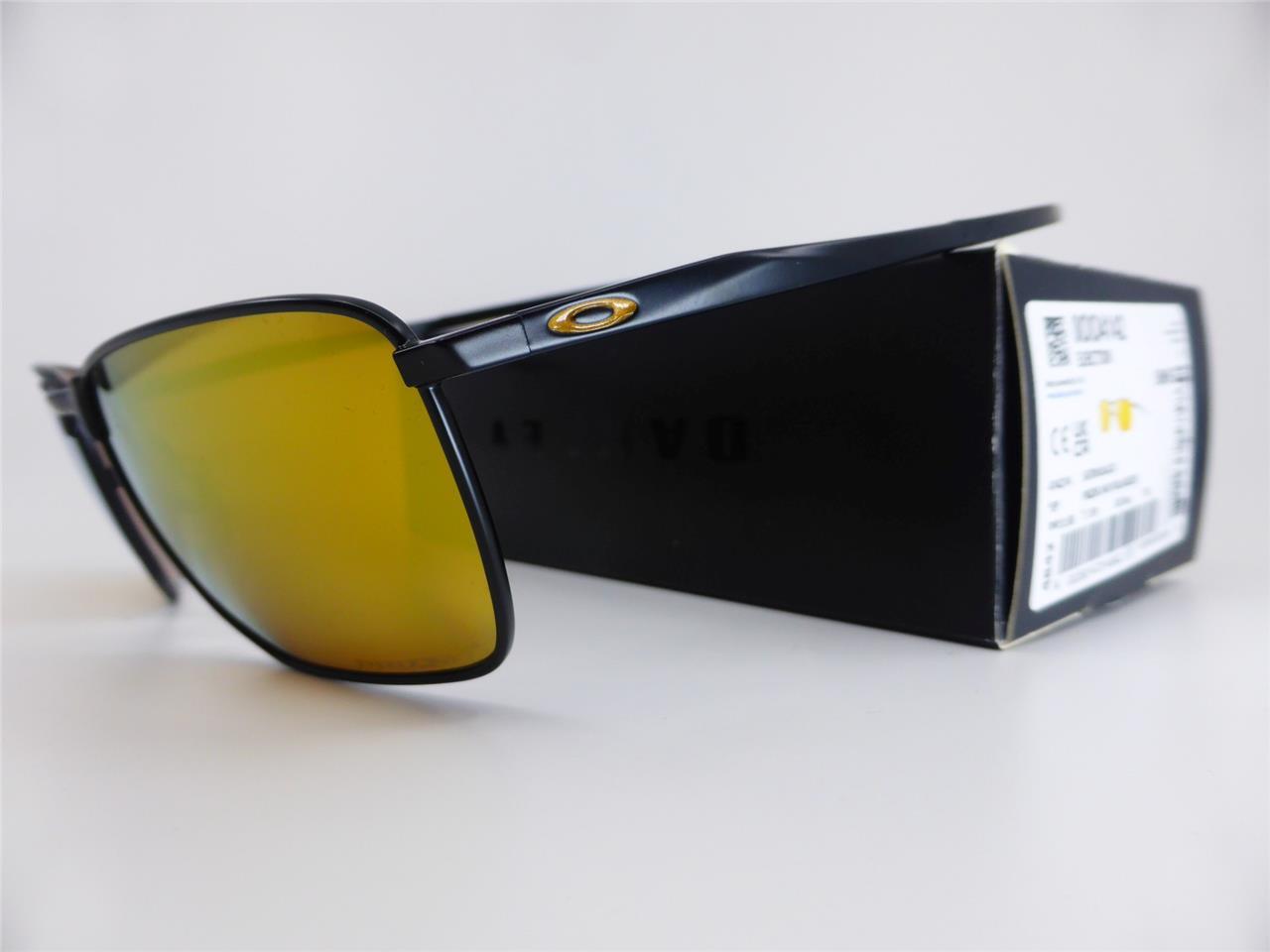 Oakley Sunglasses EJECTOR Satin Black – Prizm 24K Gold POLARISED Lenses 4142-14