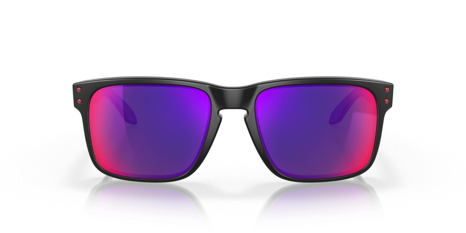OAKLEY Holbrook Sunglasses Matte Black/Positive Red Iridium NEW OO9102-36