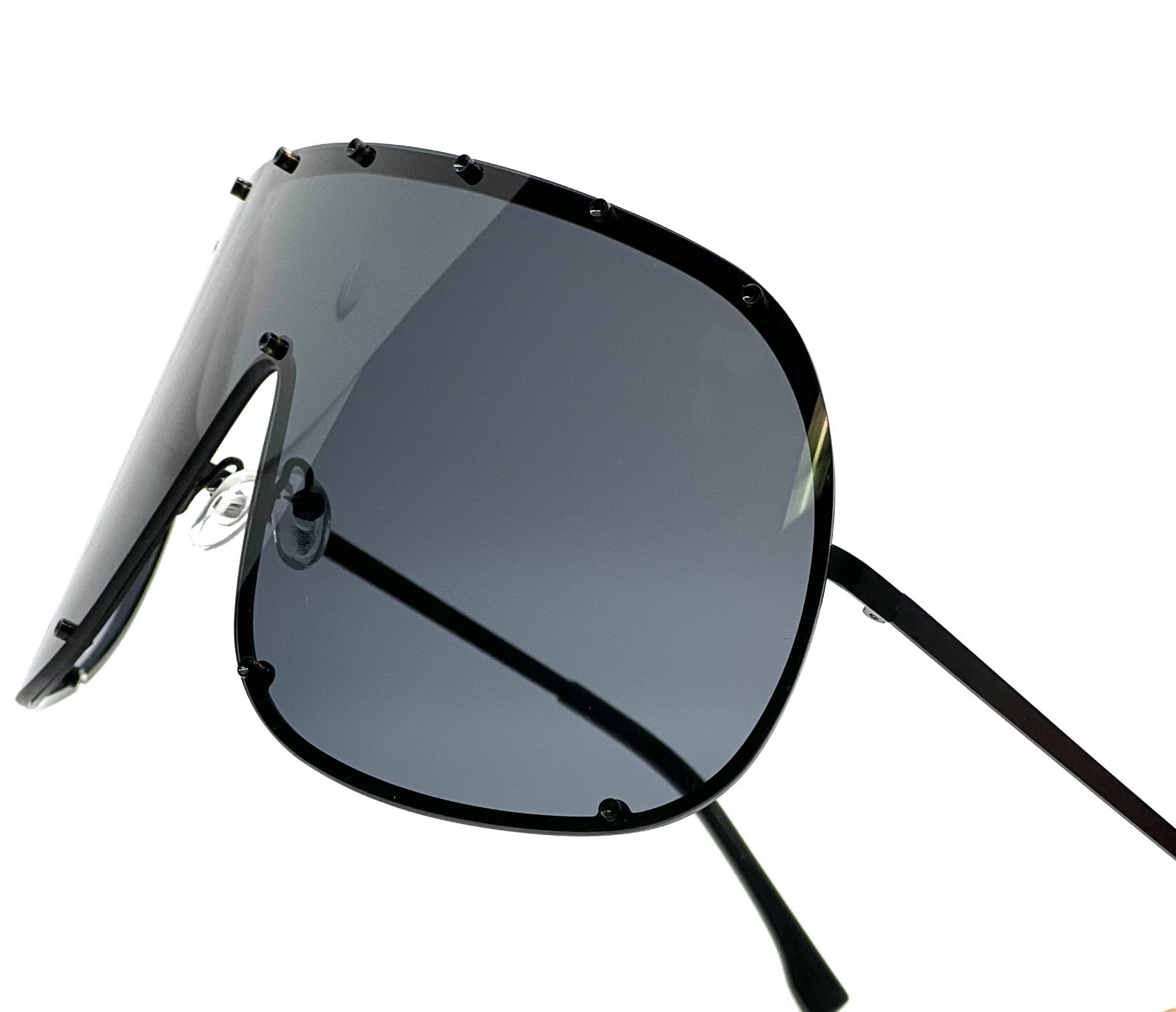 Fashion Oversized Luxury Sunglasses for Women Men One-piece Lens Frame Uv400 New