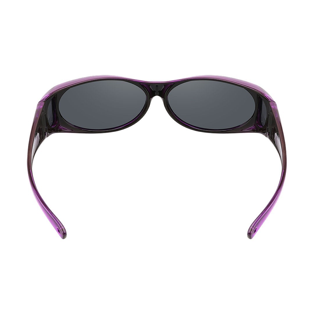 Polarized Sunglasses Medium Fit Over Glasses Rectangular OTG Frame Anti-Glare