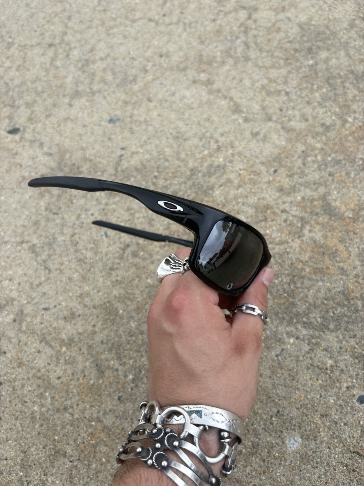 Y2K Oakley 09225 Polarized Polished Black Chrome Iridium Len