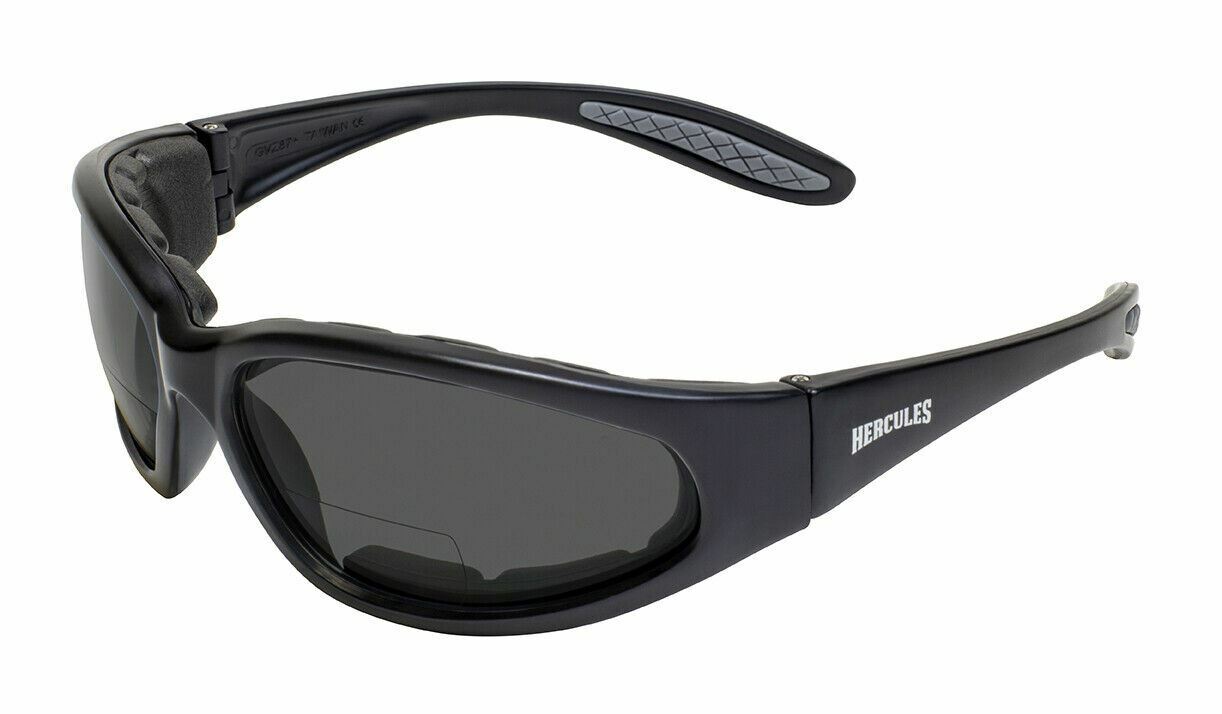 Hercules UNBREAKABLE Bifocal Padded Safety Glasses A/F Smoked Lenses 1.5 2.0 2.5