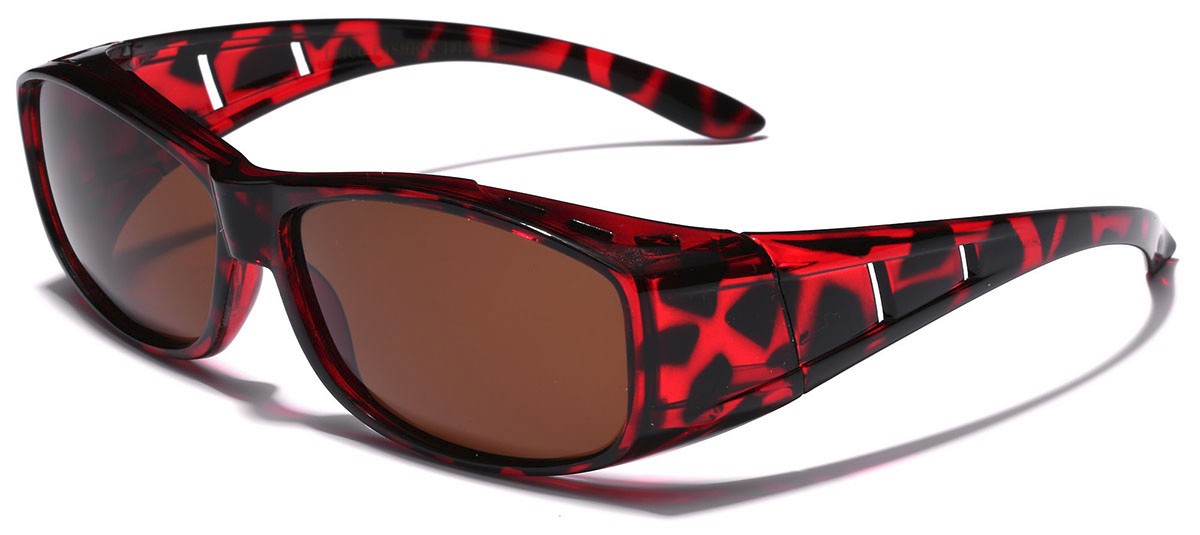Medium POLARIZED Sunglasses FIT OVER Prescription RX Eye glasses for Men Women