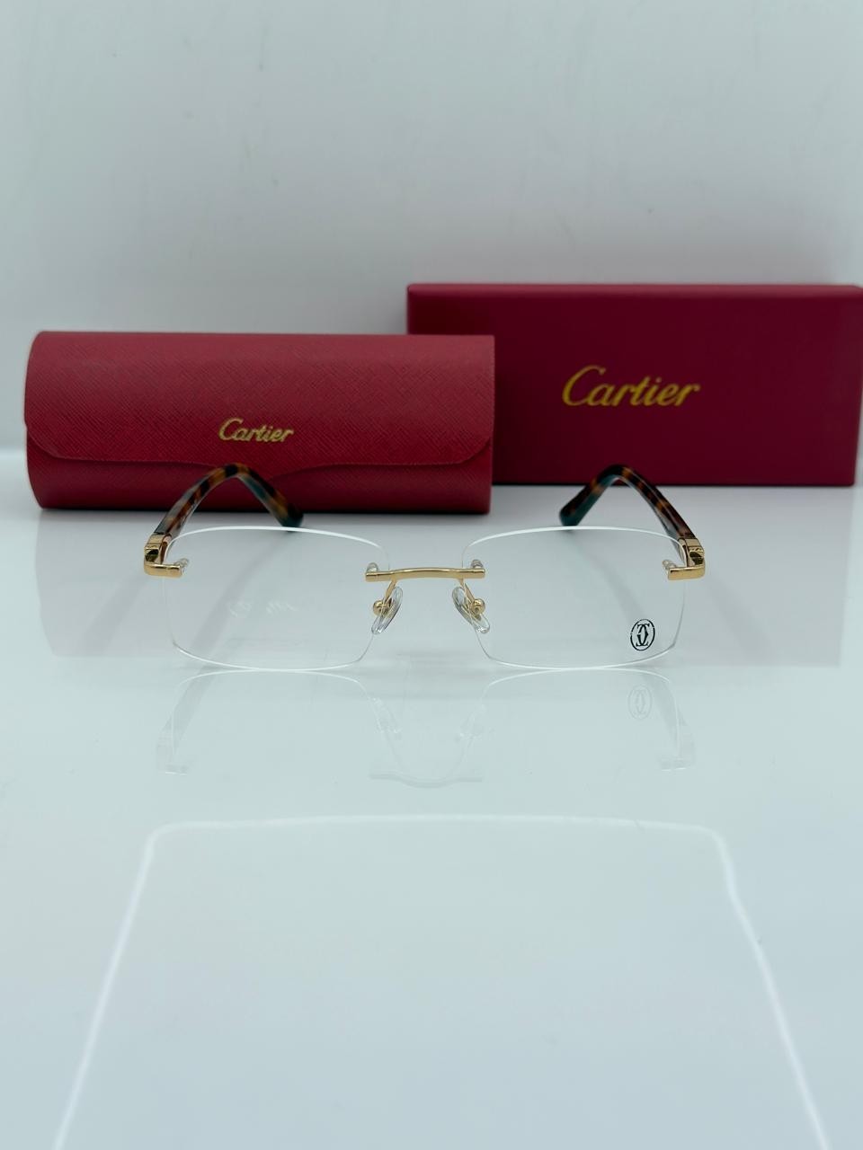 Big C CT2870 Gold/Havana Buffalo Horn Car tier Glasses|US Stock|No Import Fees|