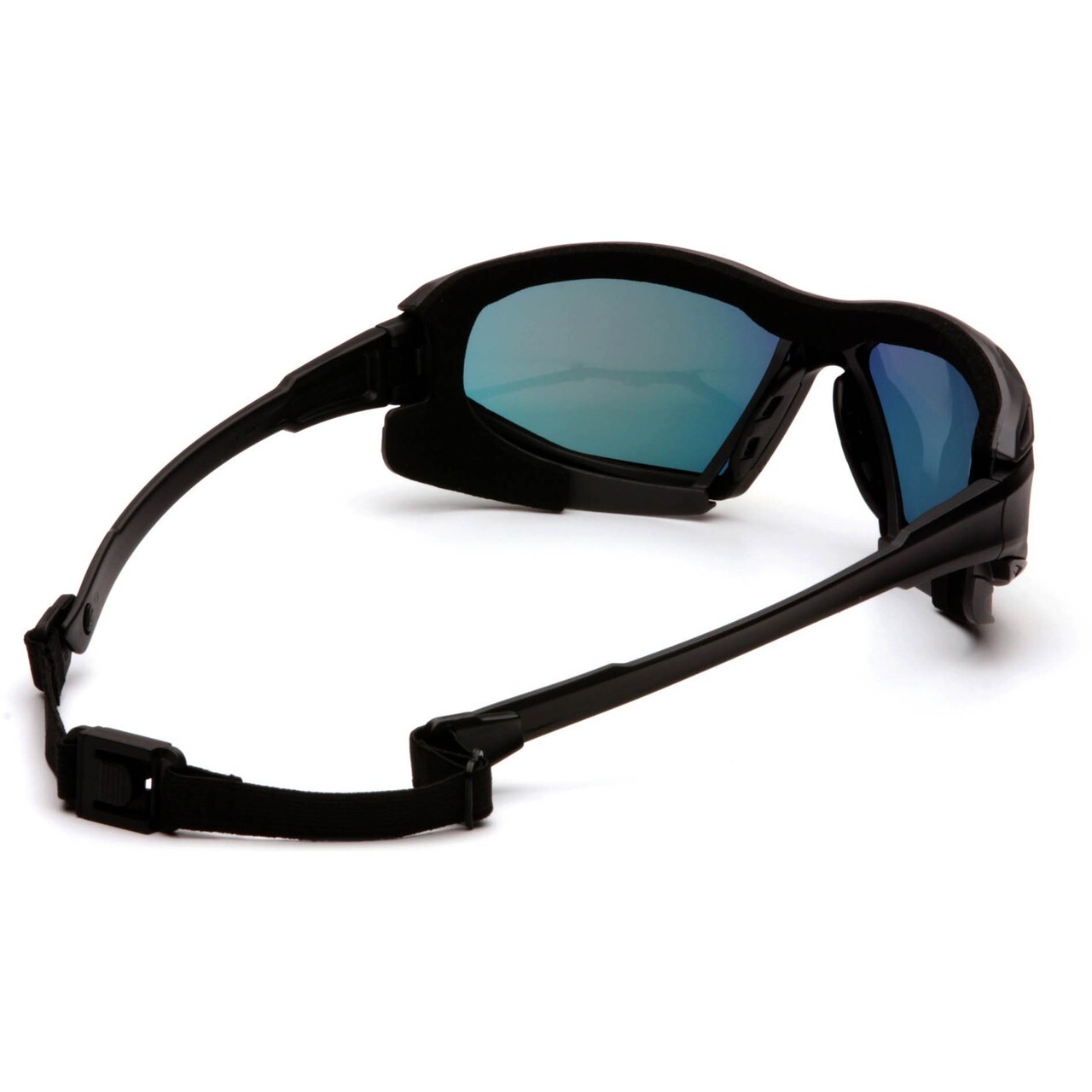 Highlander Padded Protective UV SUNGLASSES RED MIRROR ANSI Z87+ Safety Glasses