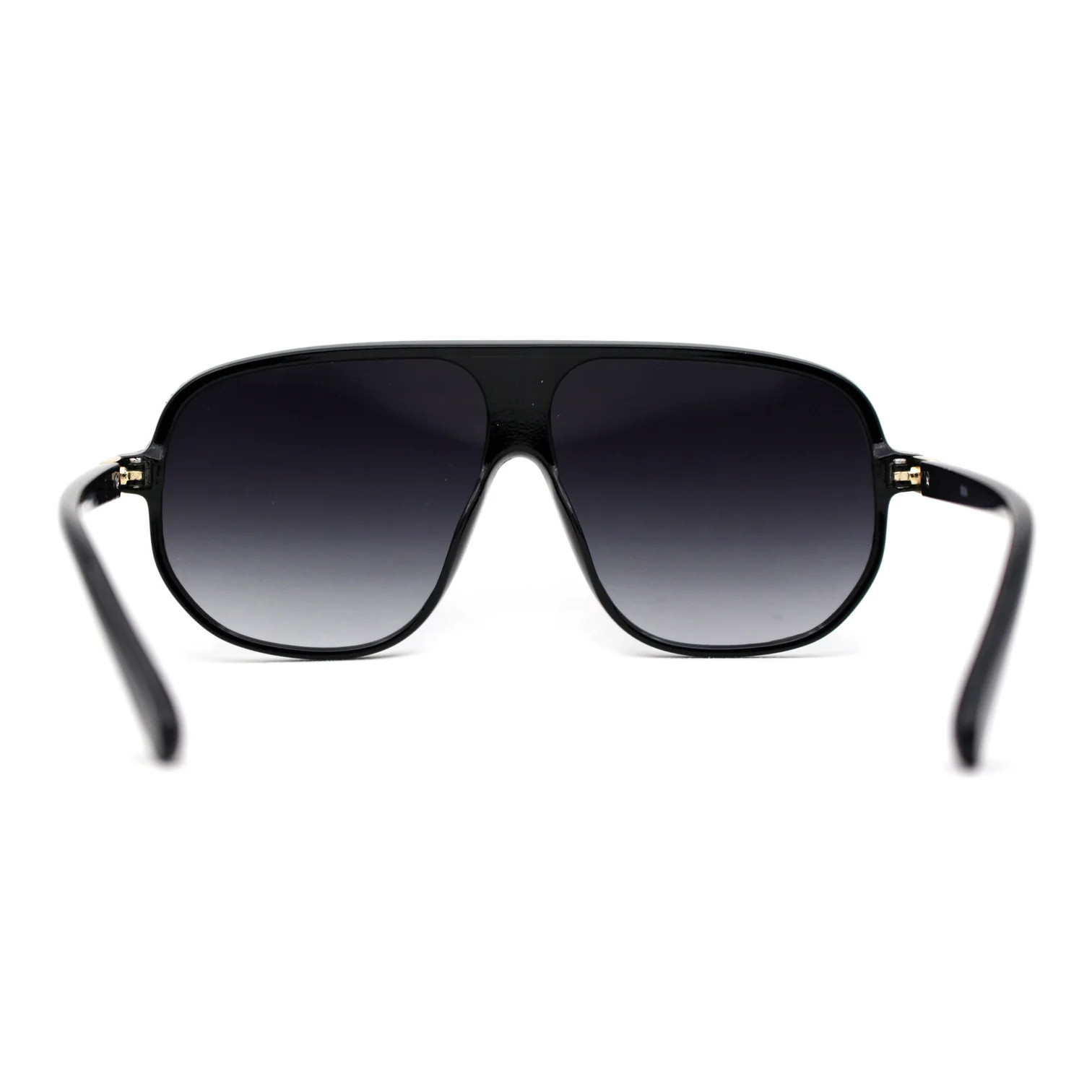 Men Guy Dude Square Sunglasses Shades 100% UV Protection Fashion Flat Black Lens
